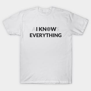 AI Knows Everything - ChatGPT Inspired T-Shirt